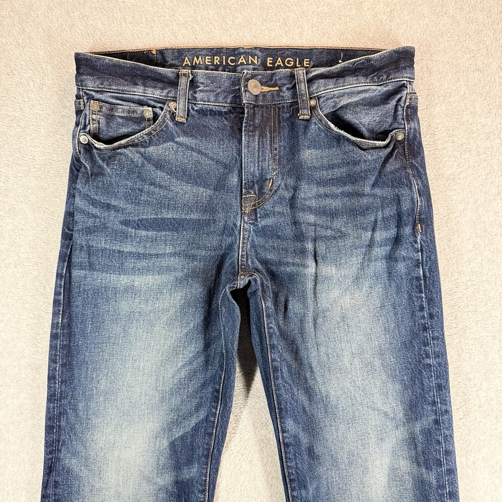 American Eagle Original Boot Cut Jeans Mens 30x30 Medium Wash Blue Denim - Picture 3 of 9